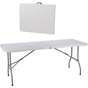 Kunststof inklap tafel wit 180 x 75 Kunststof inklap tafel wit 180 x 75